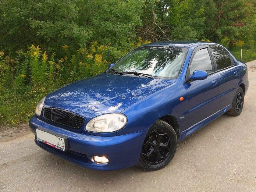 Шевроле Ланос синий