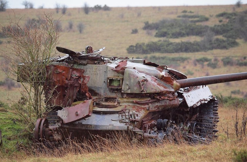 Challenger 2 подбитый