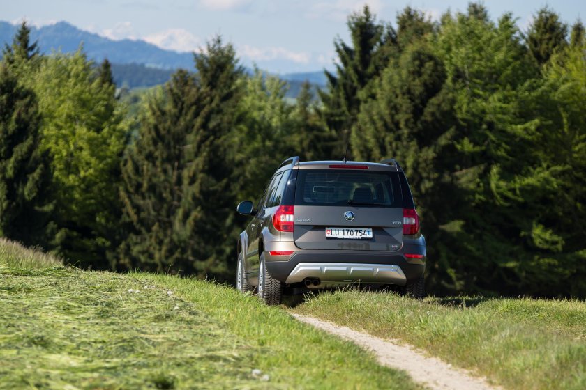 Шкода етти сзади