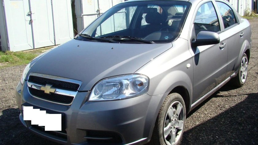 Шевроле Авео т250 серый