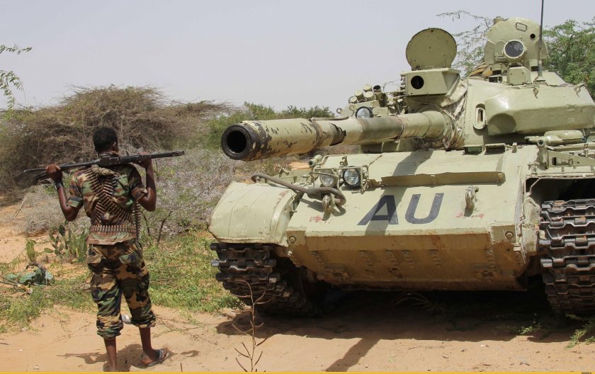 Т55 танк в Сомали