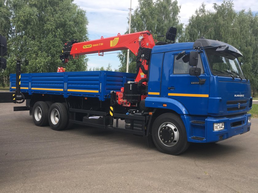 КАМАЗ 65117 С КМУ Palfinger Inman it150