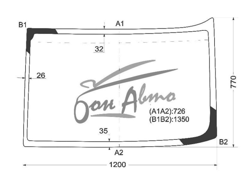 Стекло лобовое Фредлайнер коламбия