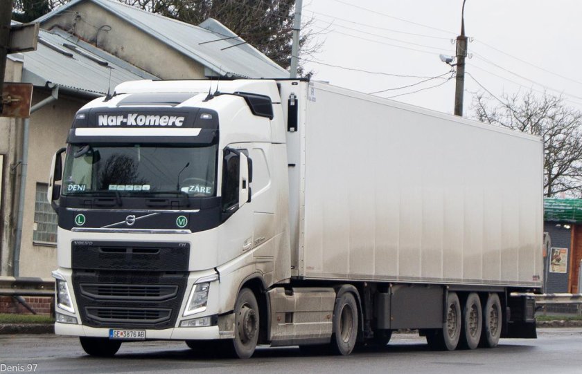 Volvo fh16 с прицепом рефрижератор