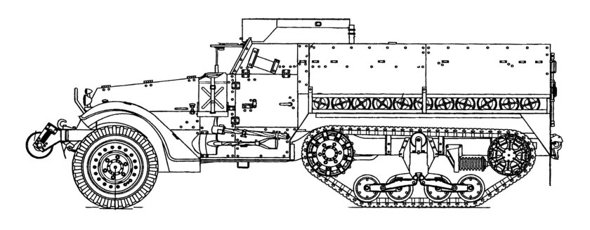 Полугусеничный бронетранспортер м2