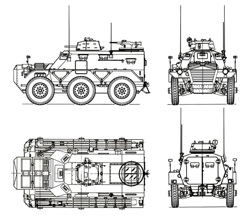 БТР-80 Blueprint