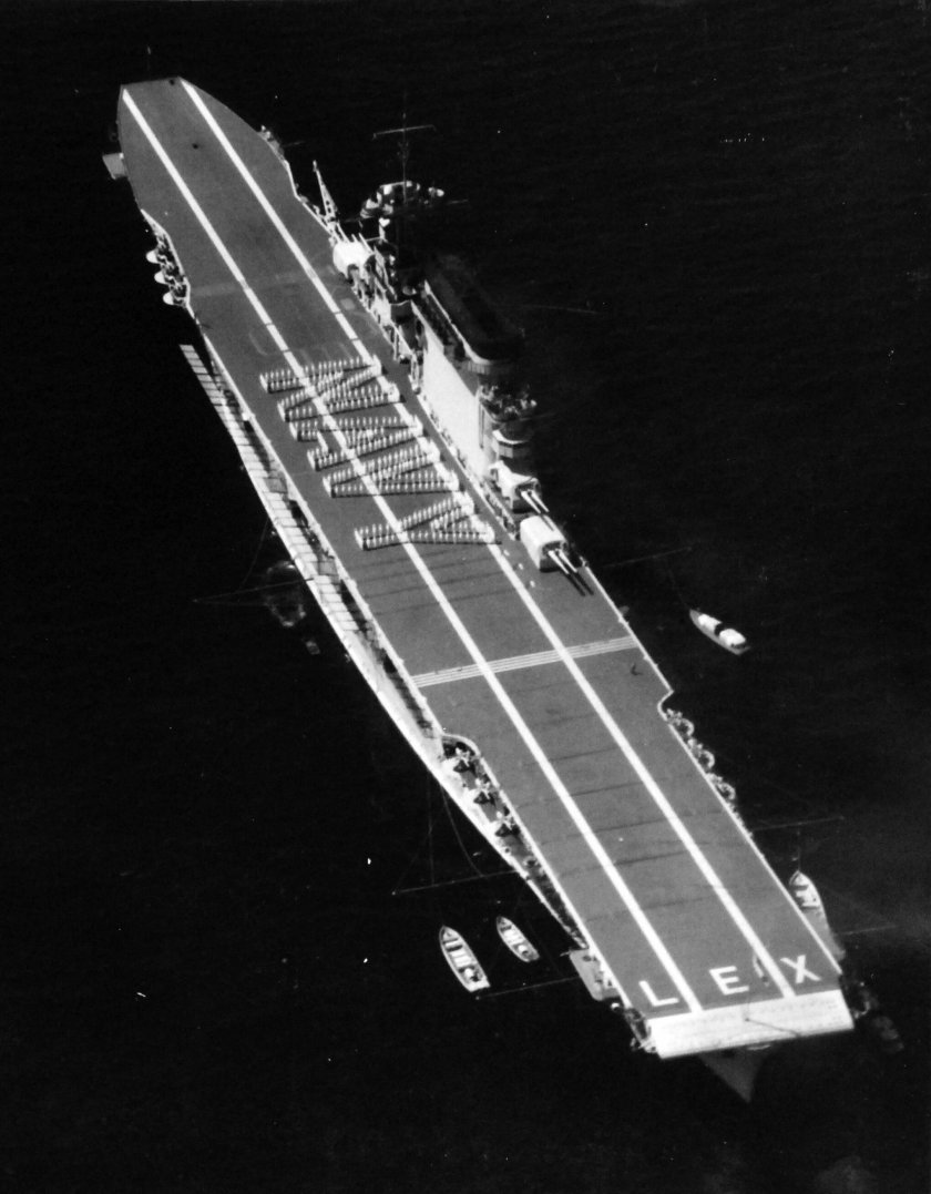 USS Lexington CV-2 1942