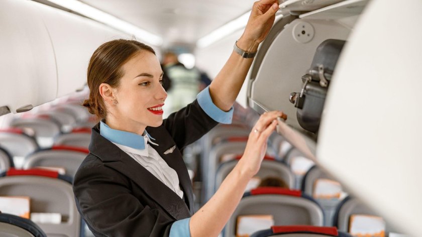 Стюардесса и пассажир
