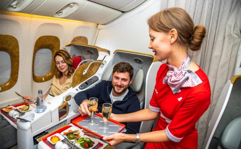 Бизнес класс в самолете