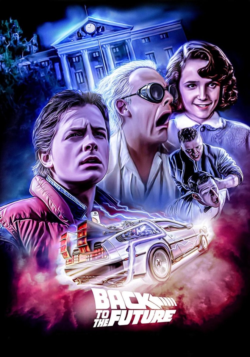 Назад в будущее фильм 1985 Постер