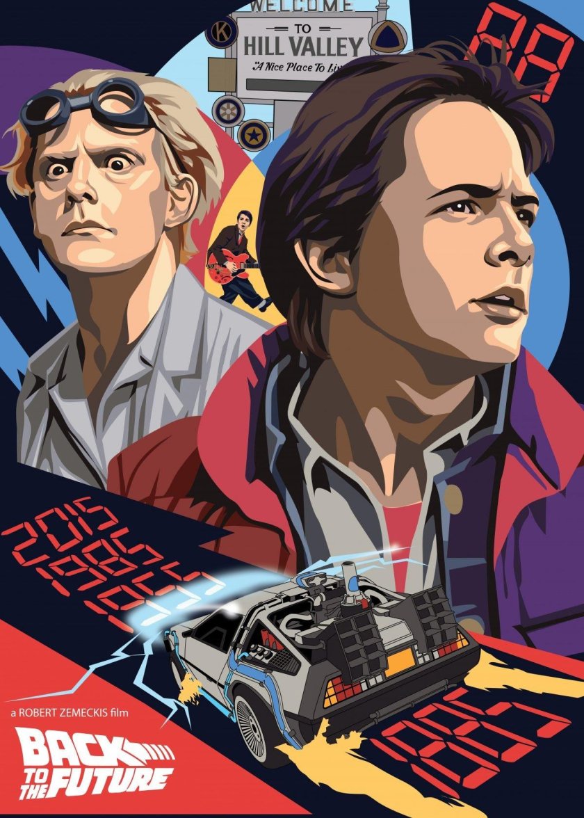 Постер back to the Future