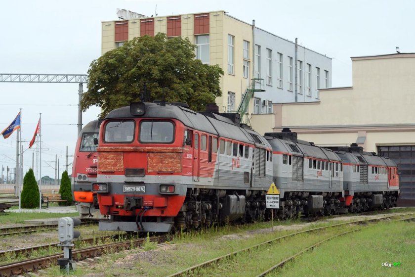 Железнодорожное депо в Ченстохове, Польша.