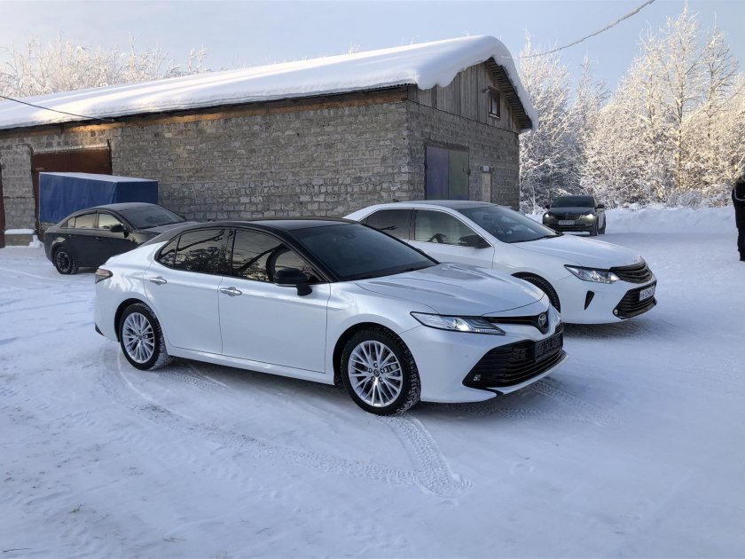 Toyota Camry xv70 зимой