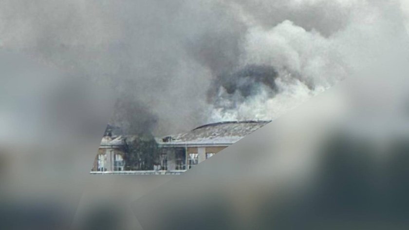 Пожар в спортивном комплексе