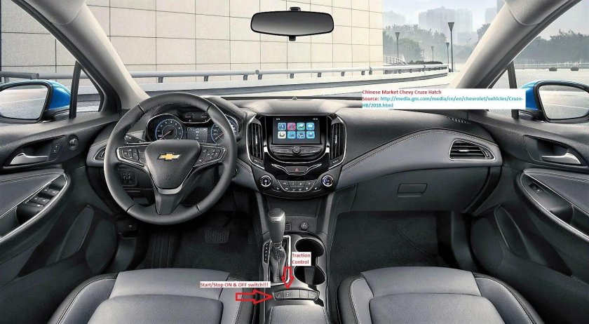 Chevrolet Cruze 2018 салон