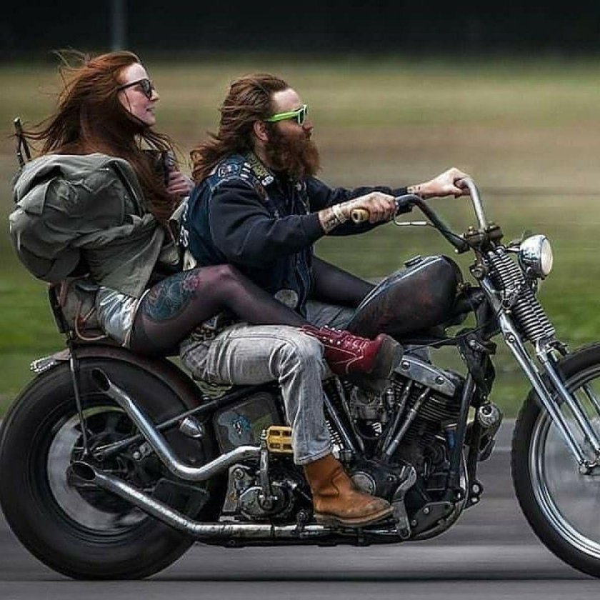 Байкер Харлей Дэвидсон