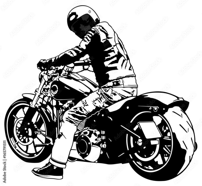 Harley Davidson мотоцикл вектор
