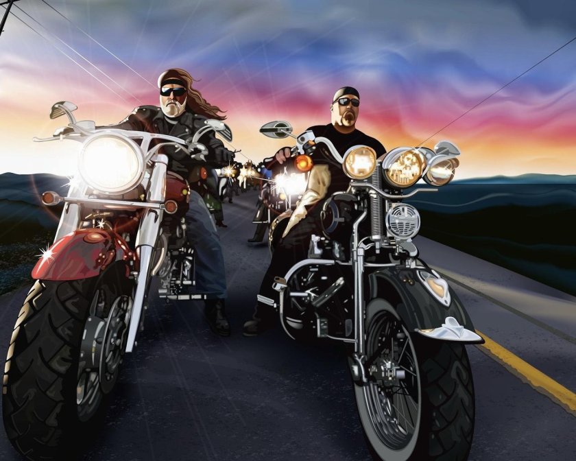 Байкер мотоцикл