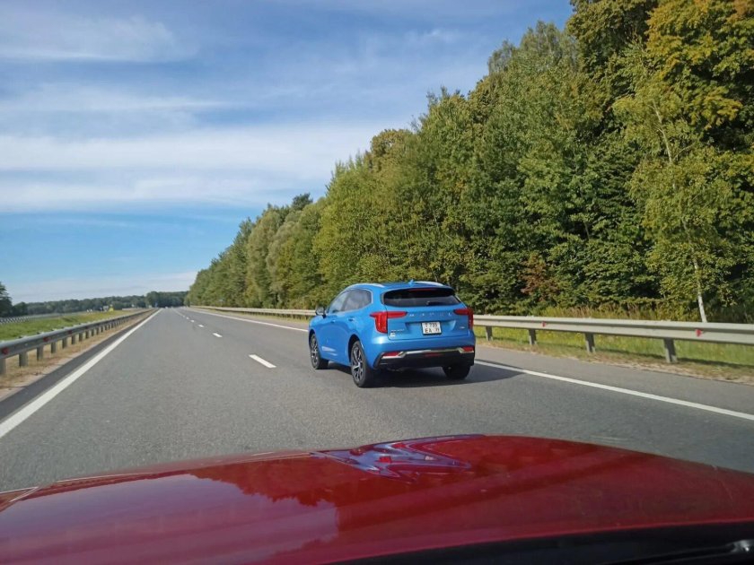 Фото трассы из машины