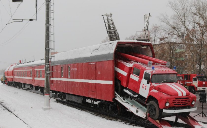 Пожарный поезд МЧС России