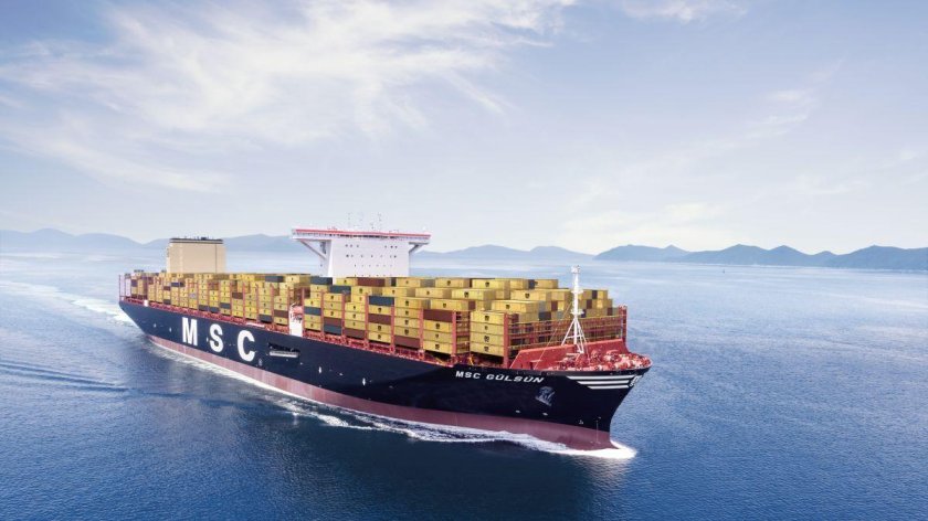Контейнеровоз в мире – MSC Gülsün.