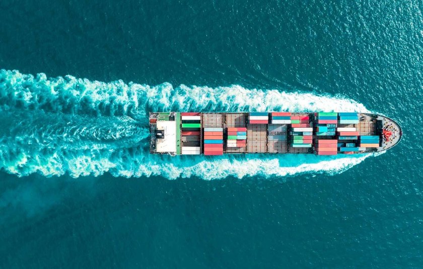 Судно вид сверху