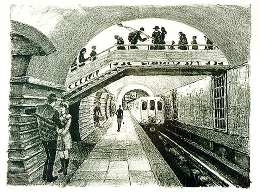 Метро Невский проспект 1963.