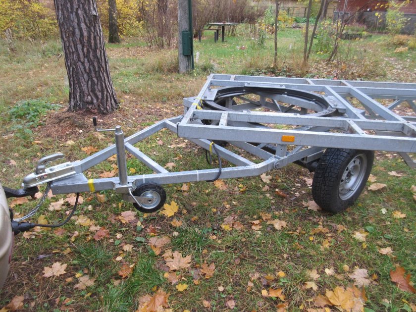 Прицеп лафет 2 осный МЗСА С поворотной осью