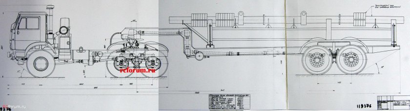 Автопоезд ЗИЛ 137 чертеж