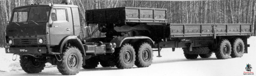 КАМАЗ 4310 С активным полуприцепом