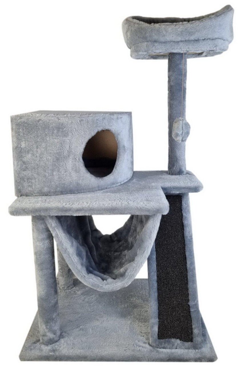 Игровой комплекс с домиком, лежанками и съемной когтеточкой: "Альфа"