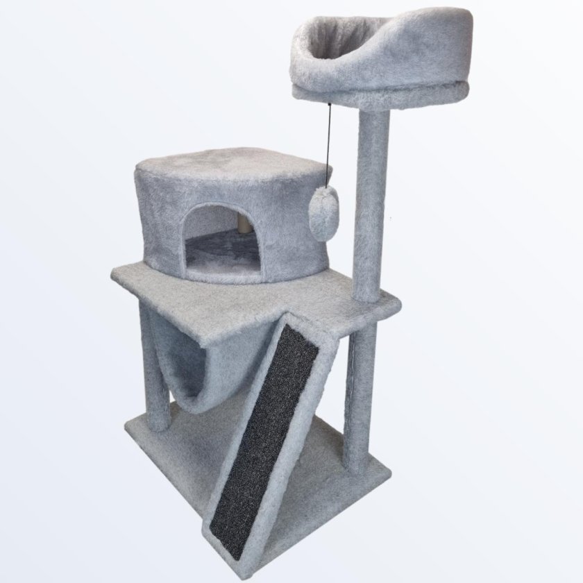 Домик для кошки с когтеточкой игровой комплекс