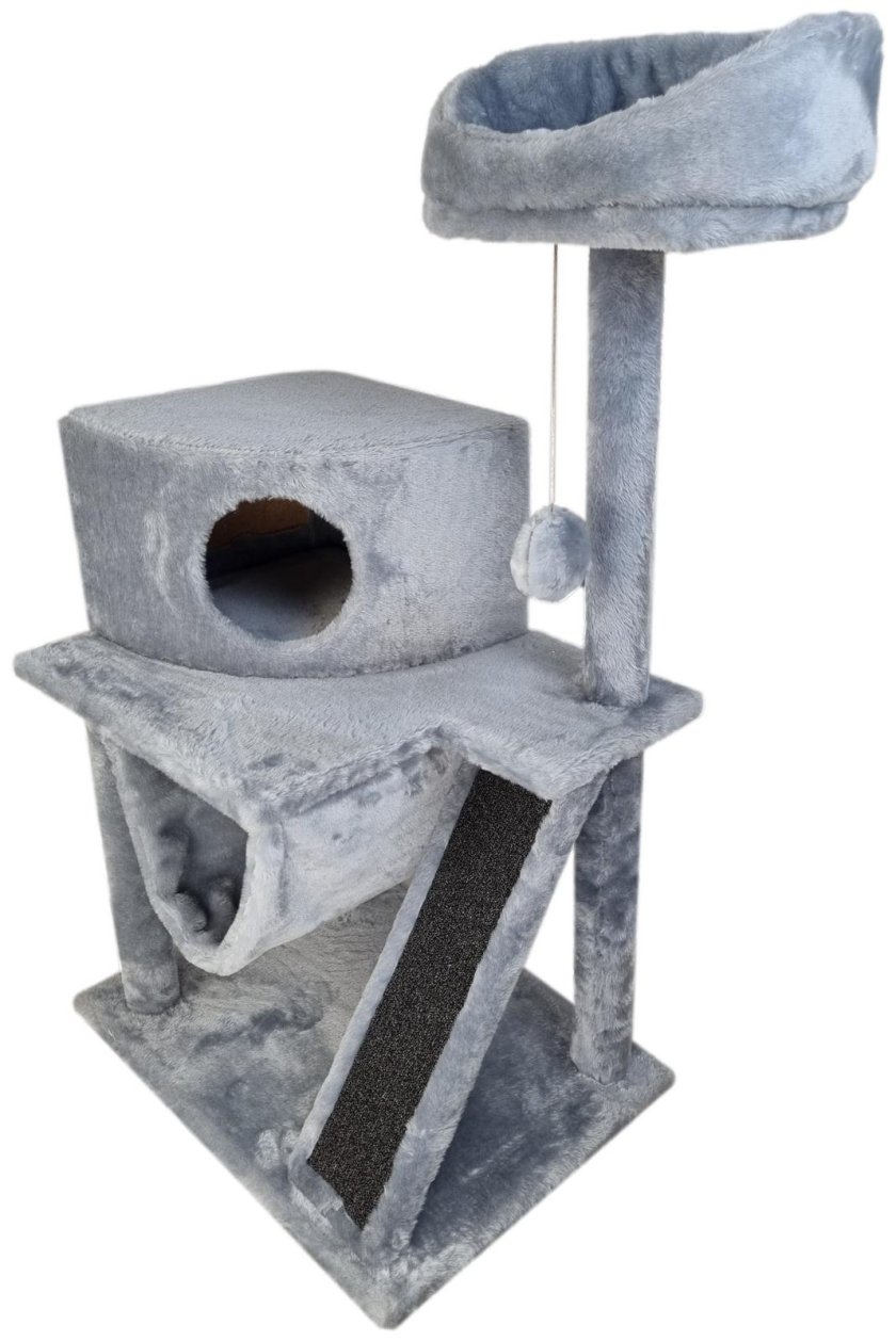 Игровой комплекс с домиком, лежанками и съемной когтеточкой: "Альфа"