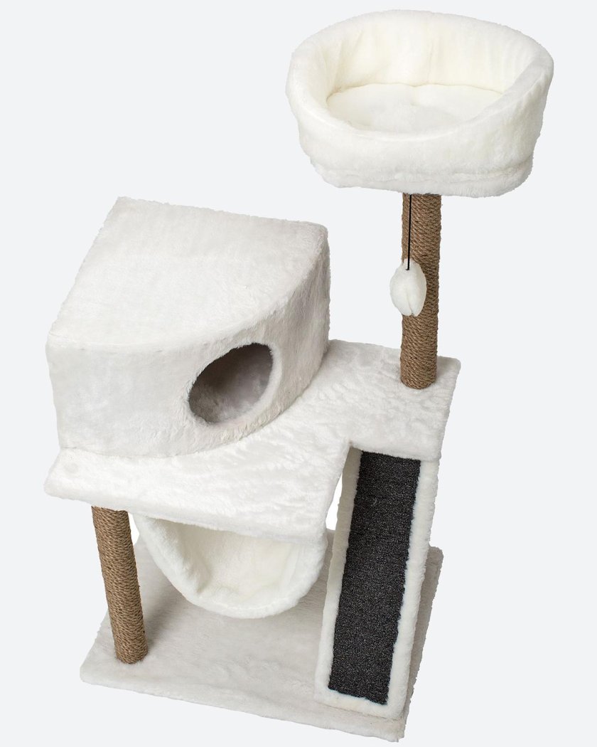 Домик для кошки с когтеточкой игровой комплекс