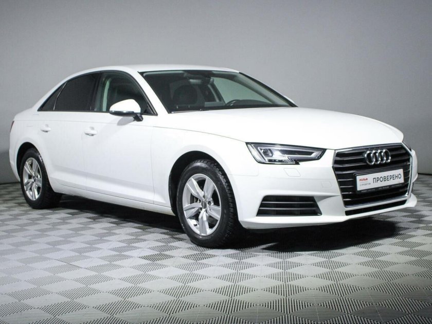 Белая ауди а 4