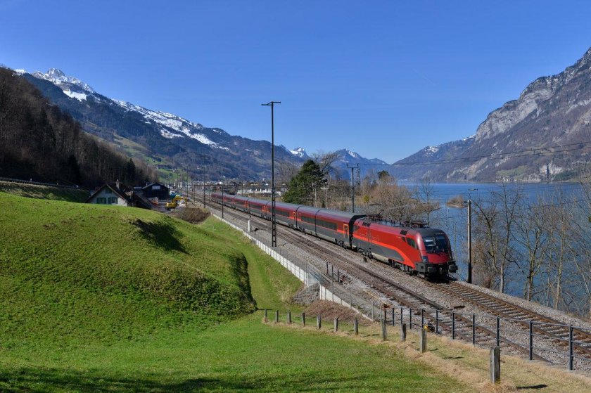 Высокогорная железная дорога в Швейцарии
