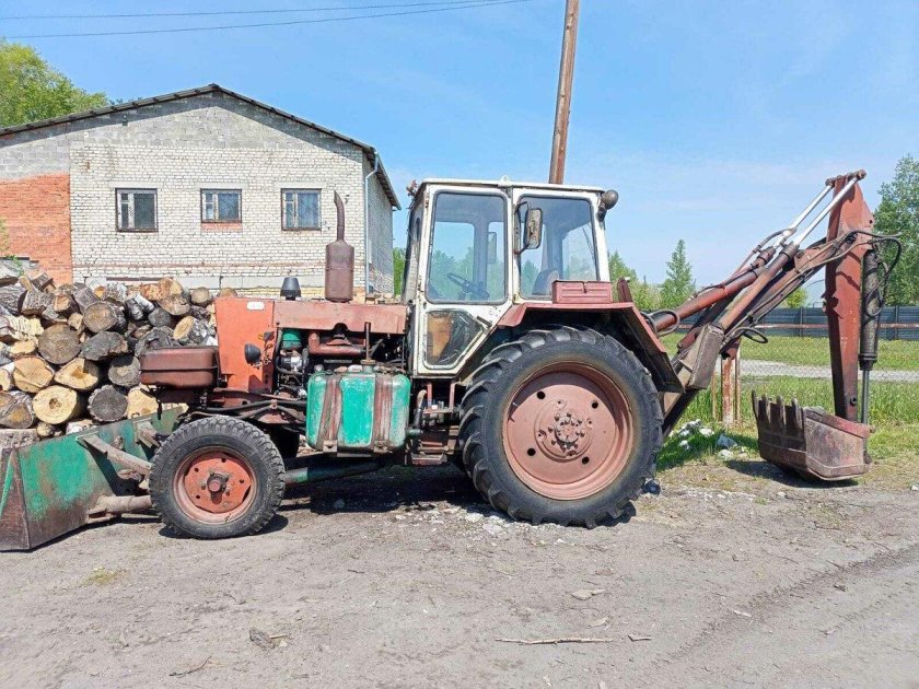 Трактор юмз 6 экскаватор