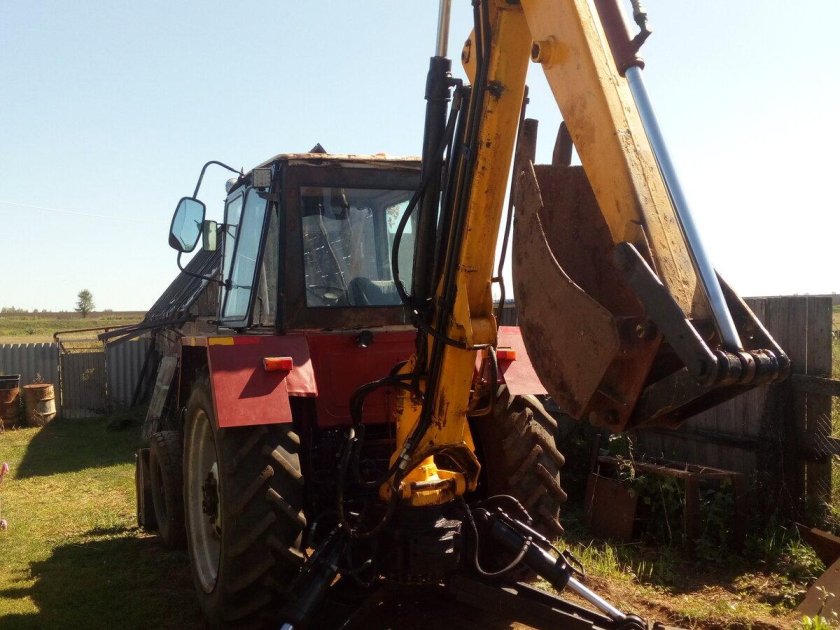 Трактор мтз 82 экскаватор