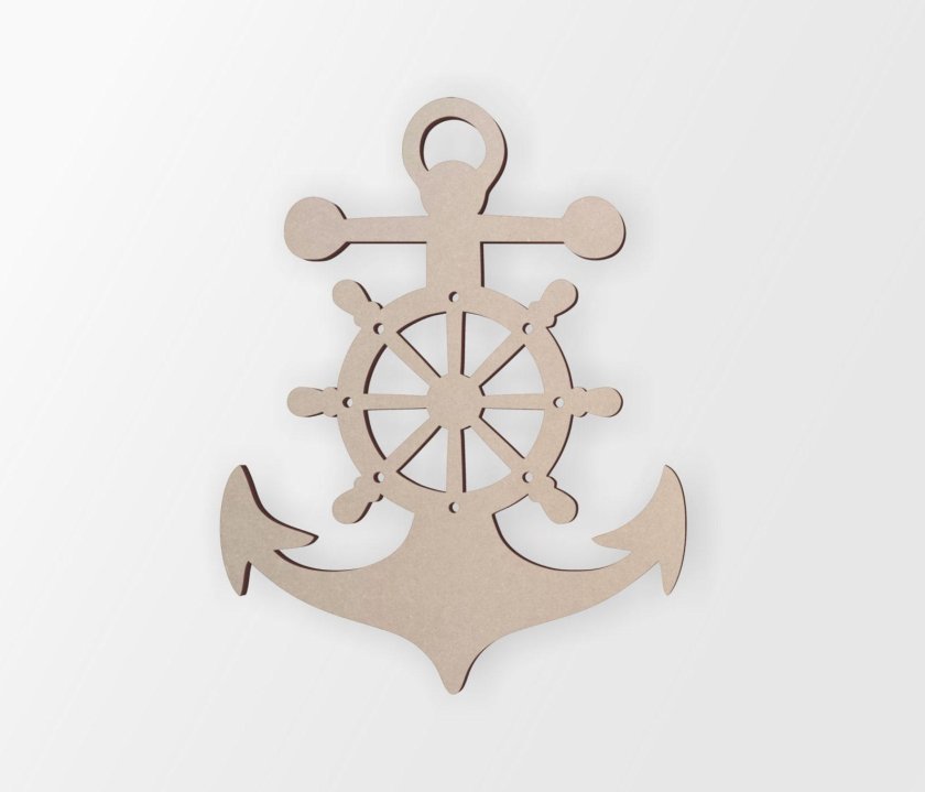 Якорь из фанеры