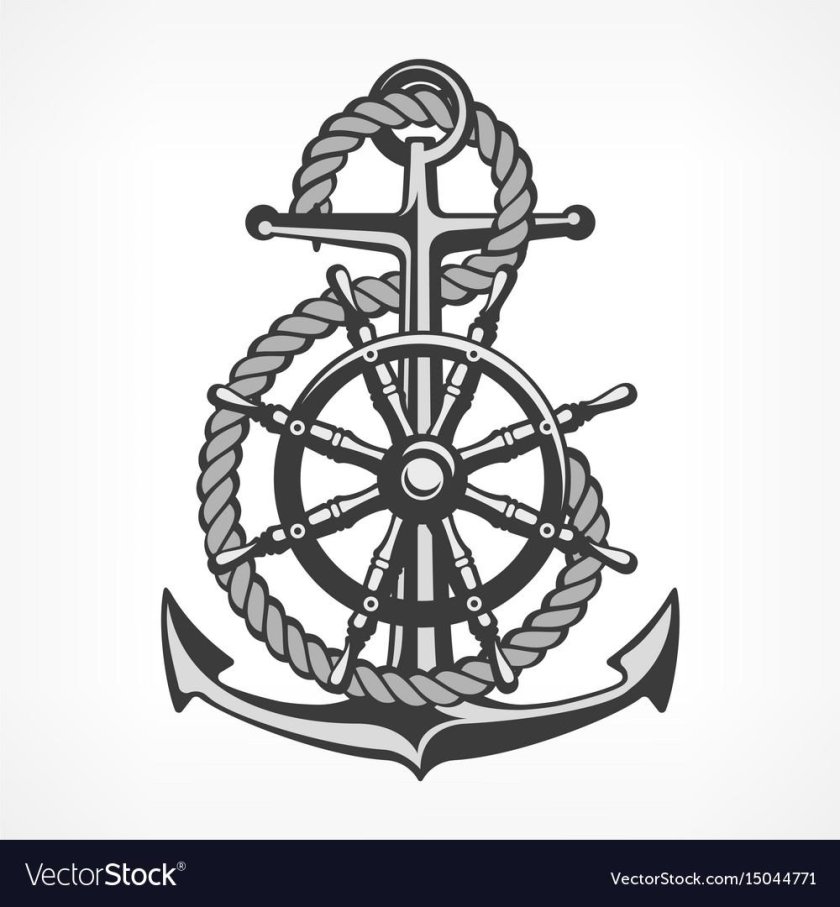 Якорь и штурвал