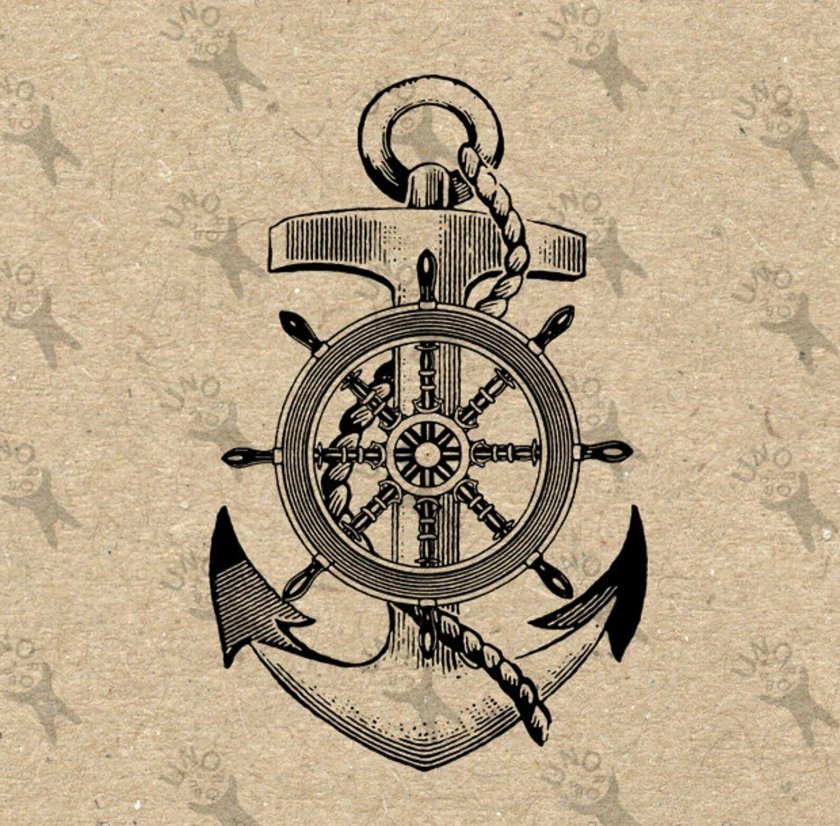 Тату штурвал