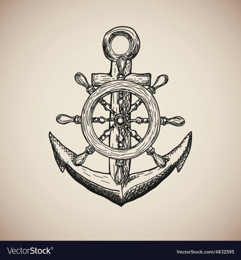 Татуировка штурвал