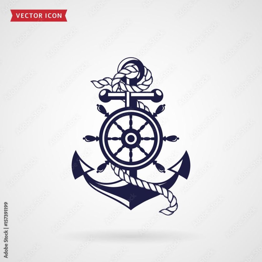 Якорь и штурвал