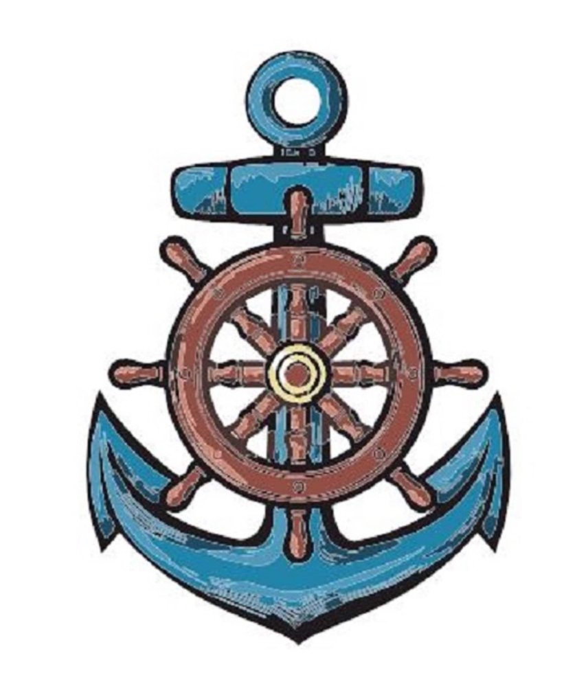 Штурвал корабля вектор