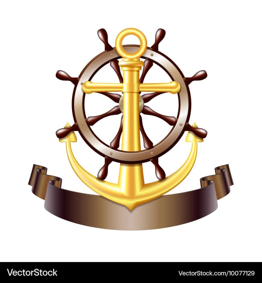 Якорь и штурвал