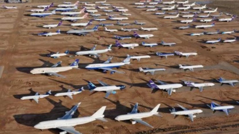 Пустыня Мохаве кладбище самолетов