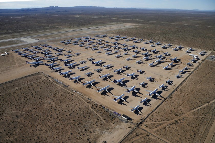 Пустыня Мохаве кладбище самолетов