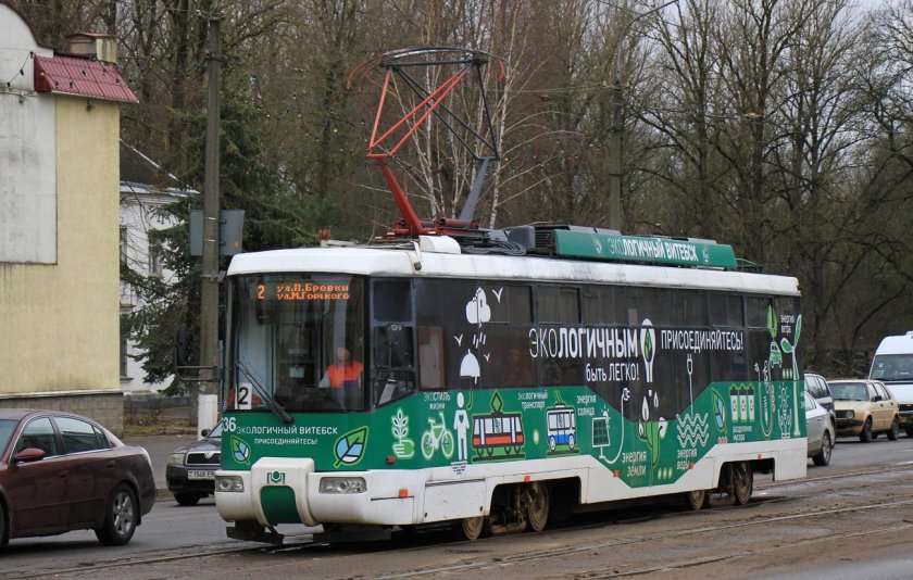 Витебск трамвай летом