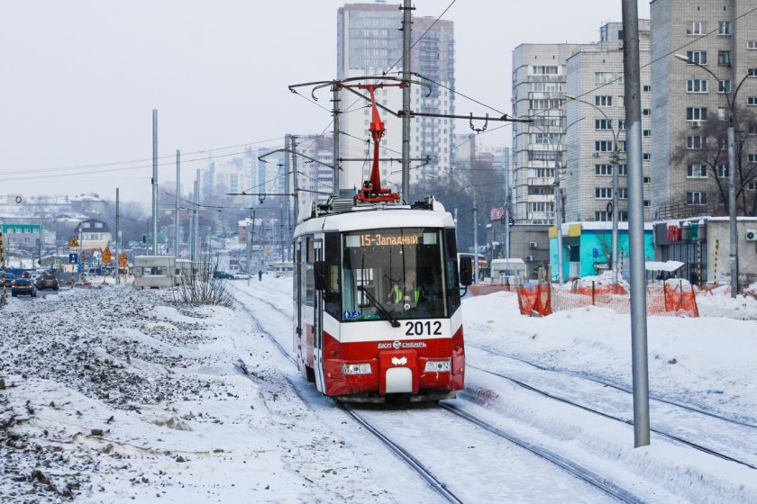Трамвай БКМ 62103 Новосибирск