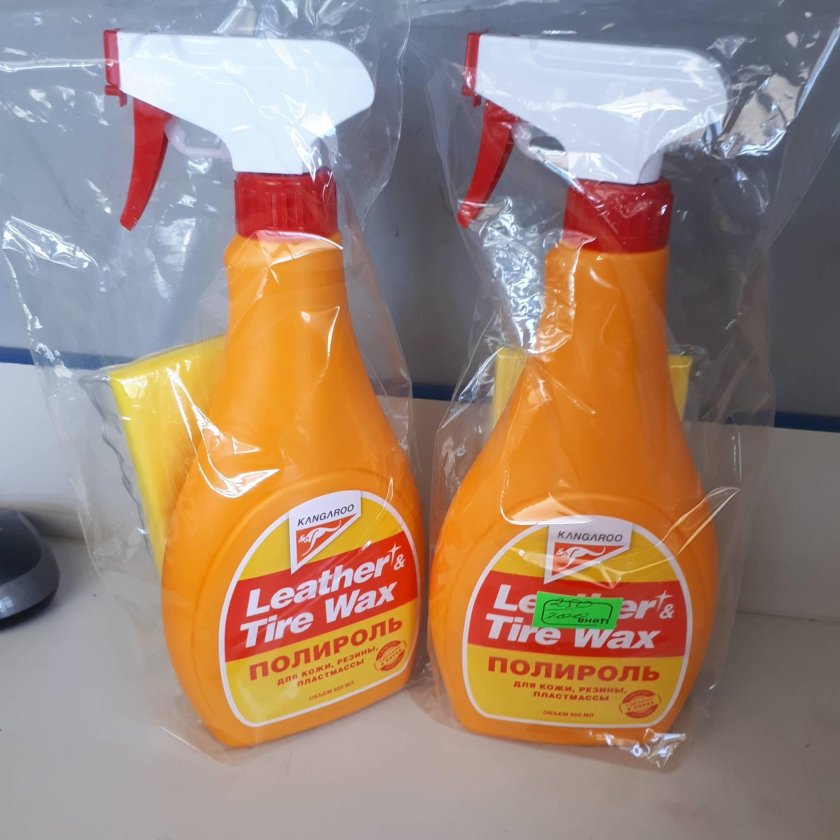 Leather tire wax полироль